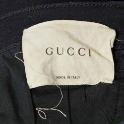 Gucci Black Snake Applique Denim Skinny Fit Jeans S Waist 26"