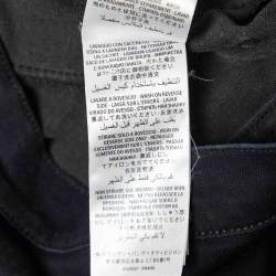 Gucci Black Snake Applique Denim Skinny Fit Jeans S Waist 26"