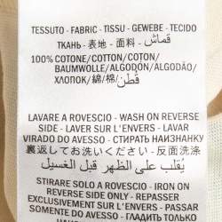 Pre Owned Gucci Cream Retro Logo Print Oversized T-Shirt Dress S