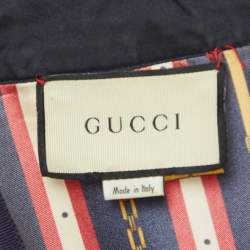 Gucci Multicolor Printed Silk Button Front Tunic S