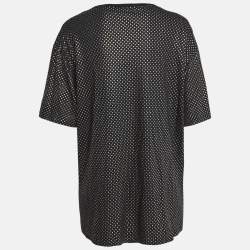 Gucci Black Star Print 'Guccy' Crew Neck T Shirt XXL