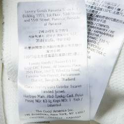 Pre Owned Gucci White GG Jacquard Knit Mock Neck Mini Dress XS