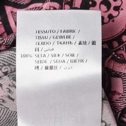 Gucci Pink Printed Silk Flared Trousers L