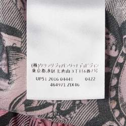 Gucci Pink Printed Silk Flared Trousers L