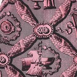 Gucci Pink Printed Silk Flared Trousers L