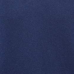 Gucci Navy Blue Cashmere Knit V-Neck Sweater S