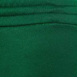 Pre Owned Gucci Green Jersey Side Stripe Detail Technical Joggers XXS