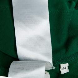 Pre Owned Gucci Green Jersey Side Stripe Detail Technical Joggers XXS