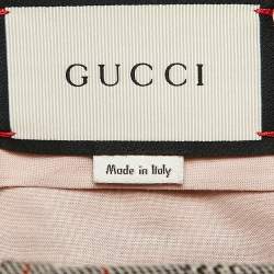 Gucci Grey Plaid Wool Trousers M