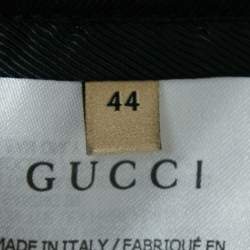 Gucci Blue Music is Mine Satin Varsity Jacket M