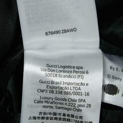 Gucci Blue Music is Mine Satin Varsity Jacket M