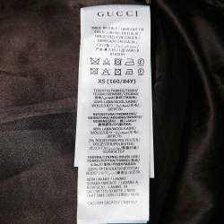 مملوكة مسبقًا Gucci Brown GG Supreme Wool Knit Cardigan XS