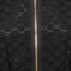 Gucci Black GG Supreme Jacquard Belted Playsuit S