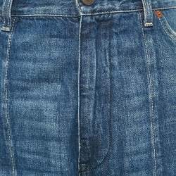 Gucci Blue Washed Denim Straight Leg  Jeans S Waist 26"