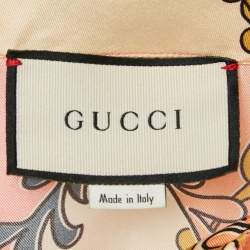 Gucci Multicolor GG Rhombus Print Shirt Dress S