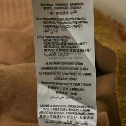 Pre Owned Gucci Beige GG Rhinestone Embellished Wool Knit Sweatshirt S