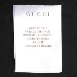 Gucci Navy Blue Wool Double Breasted Coat S