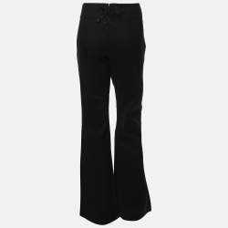 Gucci Black Cotton Blend Trousers M