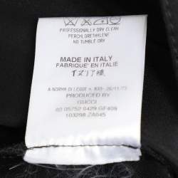 Pre Owned Gucci Black Cotton Blend Trousers M