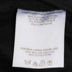 Pre Owned Gucci Black Cotton Blend Trousers M