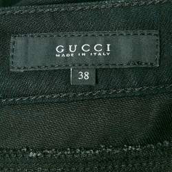 Gucci Black Lyocell Denim 70's Flared Jeans S Waist 30"