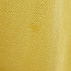 Gucci Yellow Jersey V-Neck Kaftan Dress S