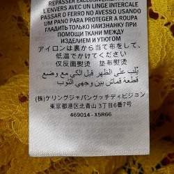 Gucci Yellow/Red Modern Future Sequin and Lace Crew Neck T-Shirt M