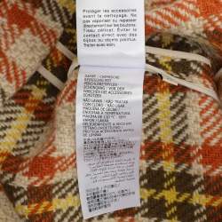 Pre Owned Gucci Multicolor Checkered Wool Blend Horsebit Mini Skirt M