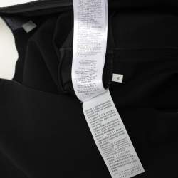 Pre Owned Gucci Black Stretch Crepe Mock Neck Knee-Length Dress M