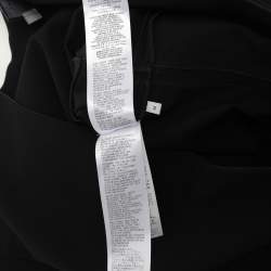 Pre Owned Gucci Black Stretch Crepe Mock Neck Knee-Length Dress M