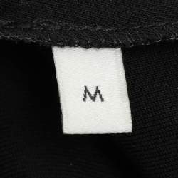 Pre Owned Gucci Black Stretch Crepe Mock Neck Knee-Length Dress M