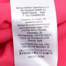 Gucci Pink Silk/Wool Blend Midi Skirt M