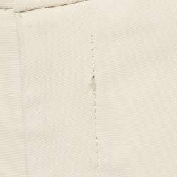 Gucci Cream Crepe Contrast Tape Detail Trousers L