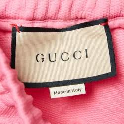 Gucci Pink GG Jacquard Jersey Web Stripe Shorts S