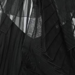 Pre Owned Gucci Black Knit Fabric Top M