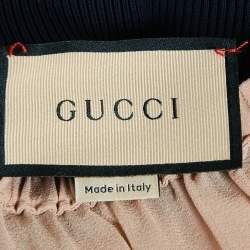 Gucci Multicolor Strip Lurex Knit Maxi Skirt M