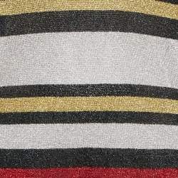 Gucci Multicolor Strip Lurex Knit Sleeveless Top S