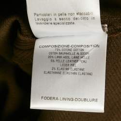 Pre Owned Gucci Brown Cotton Blend Gabardine Breeches Pants S