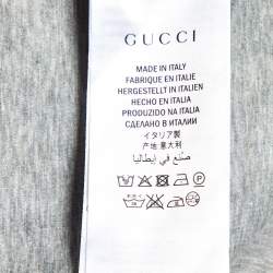 Pre Owned Gucci Multicolor Floral Print Cotton Sequined Sweatshirt S