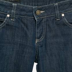 Pre Owned Gucci Navy Blue Denim Straight Leg Jeans S Waist 28"