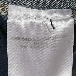Pre Owned Gucci Navy Blue Denim Straight Leg Jeans S Waist 28"