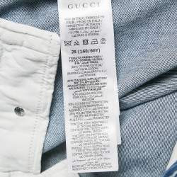 Pre Owned Gucci Blue Denim Tapered Jeans S Waist 26"