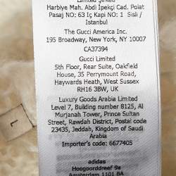 Pre Owned Gucci X Adidas Ivory Mohair Knit Button Front Cardigan L