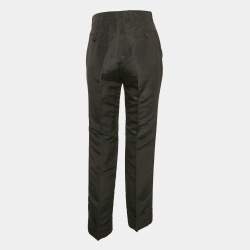 Gucci Black Silk Straight -Leg Trousers S