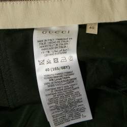 Gucci Black Silk Straight -Leg Trousers S