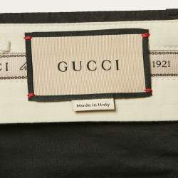 Gucci Black Silk Straight -Leg Trousers S