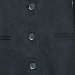 Gucci Black Wool Chester Coat M