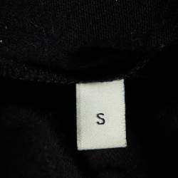 Pre Owned Gucci Black Guccy Star Print Cotton Crew Neck T-Shirt S