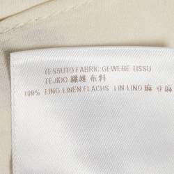 Gucci White Floral Print Linen Shorts S