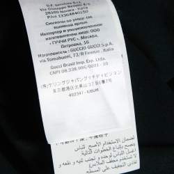 Gucci Black Manifesto Mask Print Cotton Crew Neck T-Shirt M